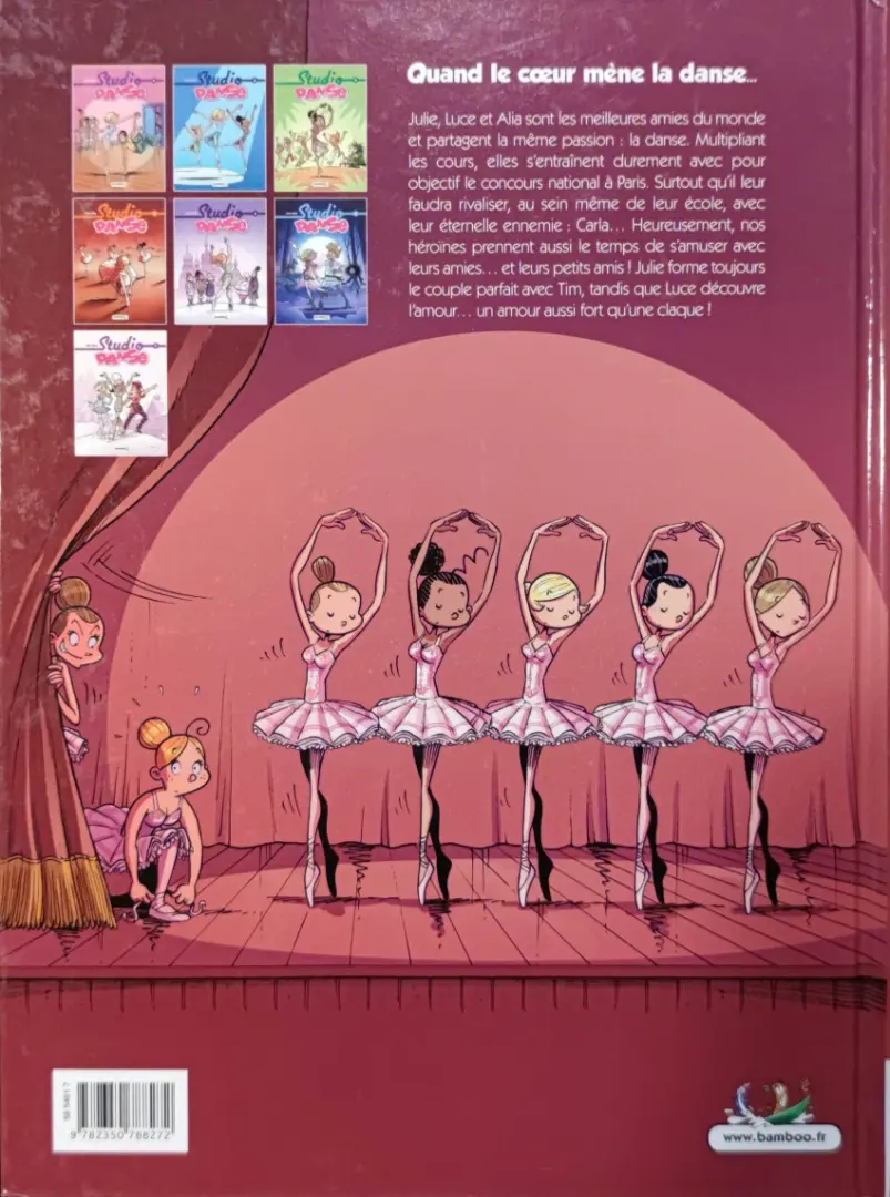 Verso de l'album Studio danse Tome 4