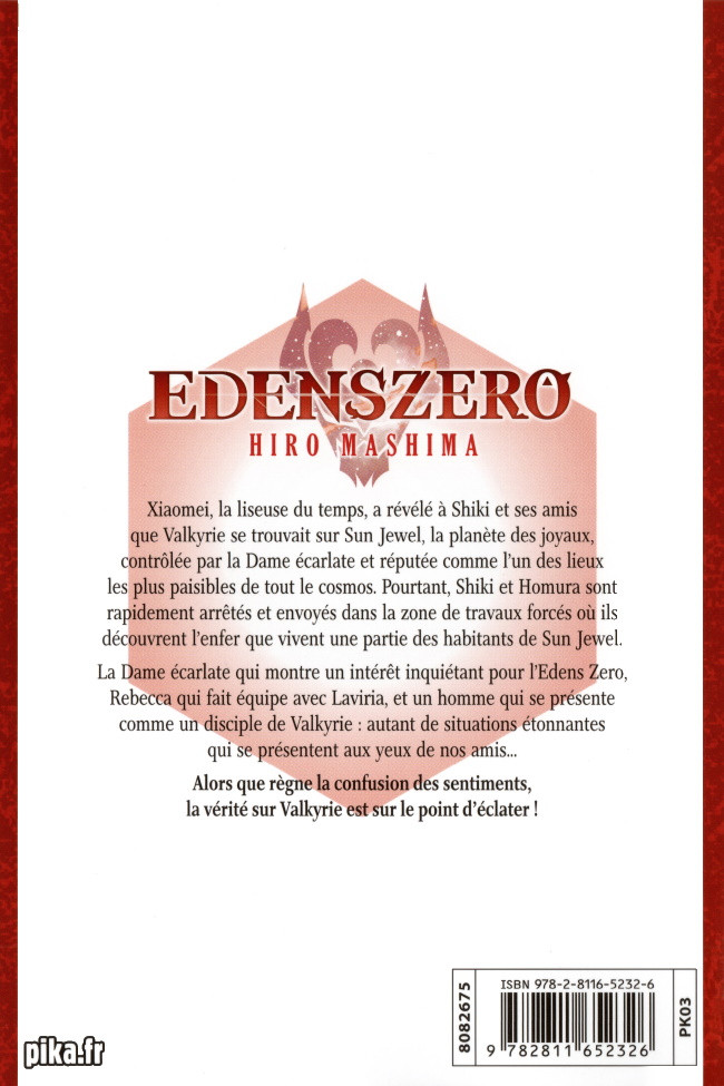 Verso de l'album Edens zero 7 Aller de l'avant