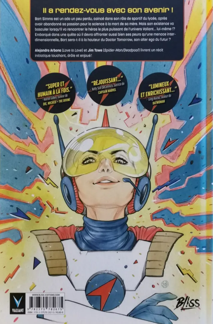 Verso de l'album Doctor Tomorrow Tome 1
