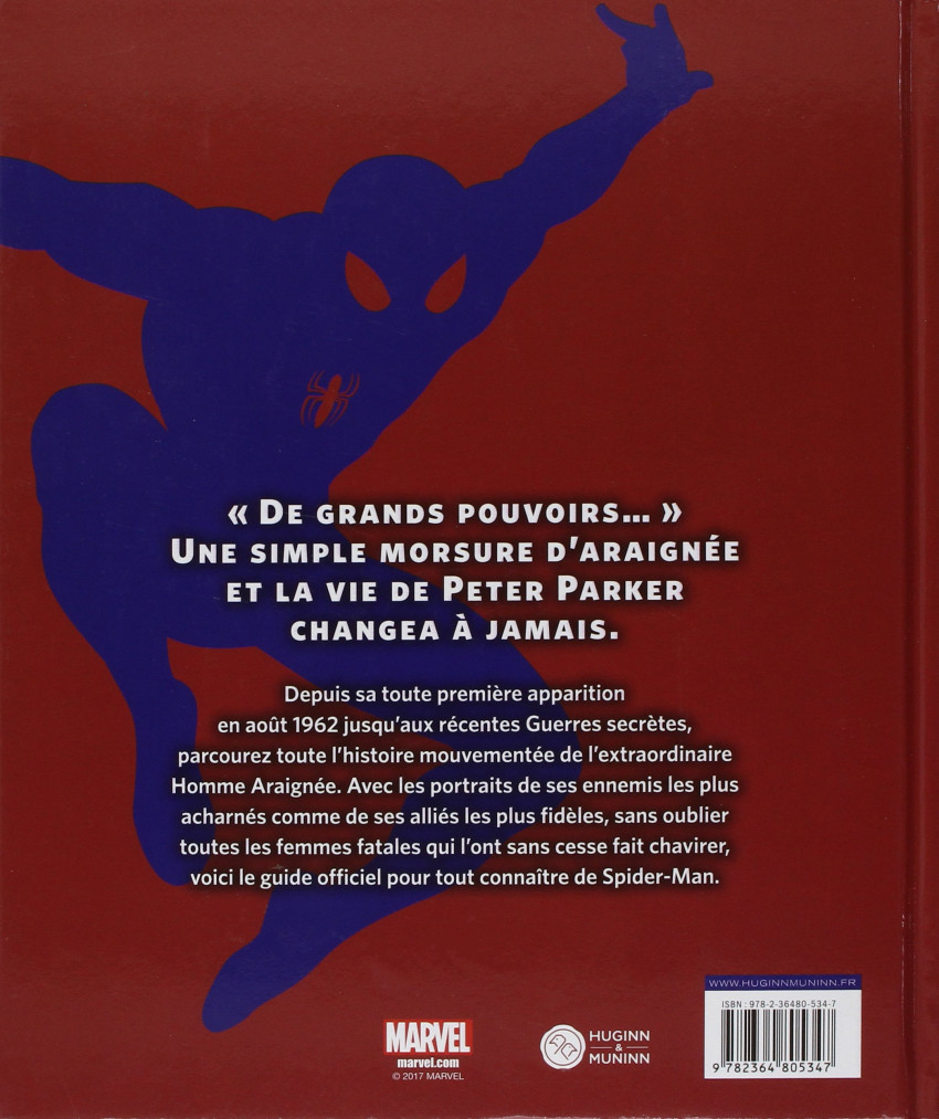 Verso de l'album Spider-Man - L'encyclopédie illustrée
