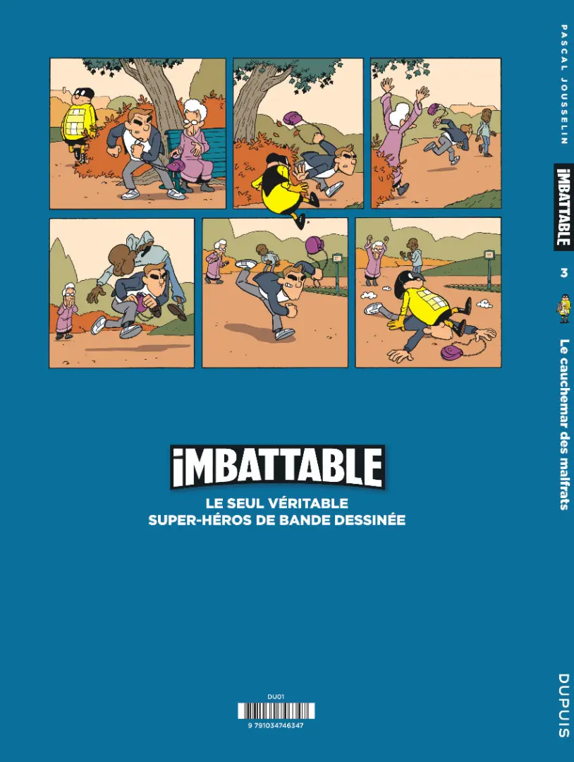 Verso de l'album Imbattable Tome 3 Le cauchemar des malfrats