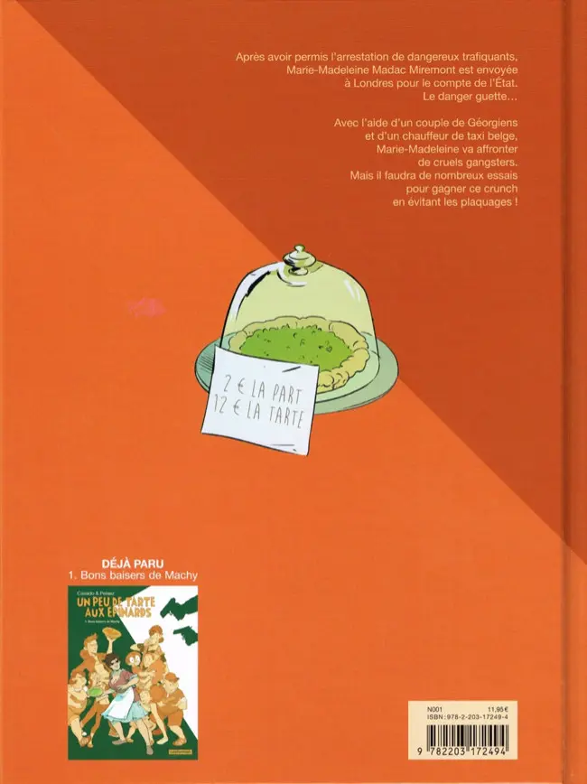 Verso de l'album Un peu de tarte aux épinards Tome 2 Les épinards sont éternels