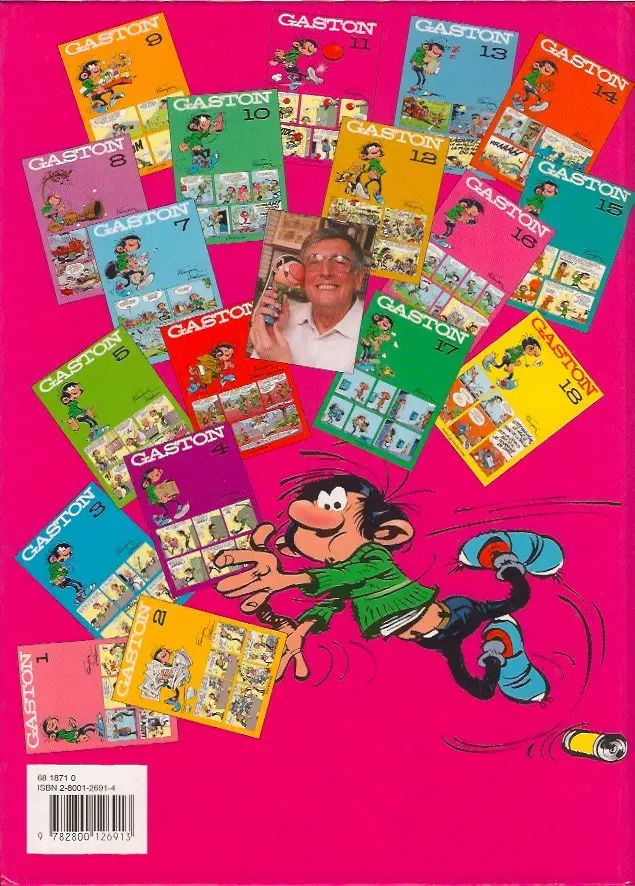Verso de l'album Gaston Tome 11