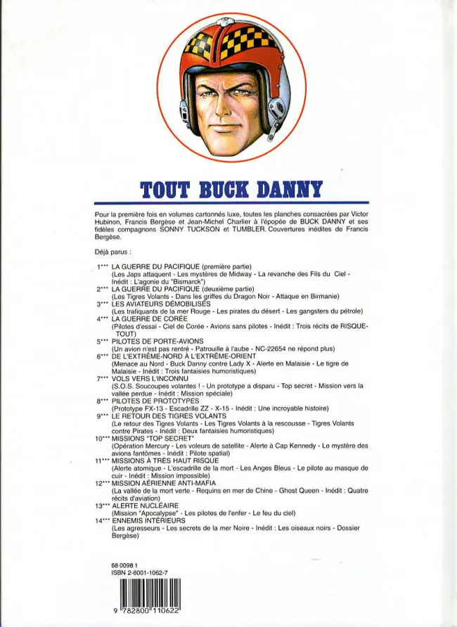 Verso de l'album Tout Buck Danny Tome 4 La guerre de Corée