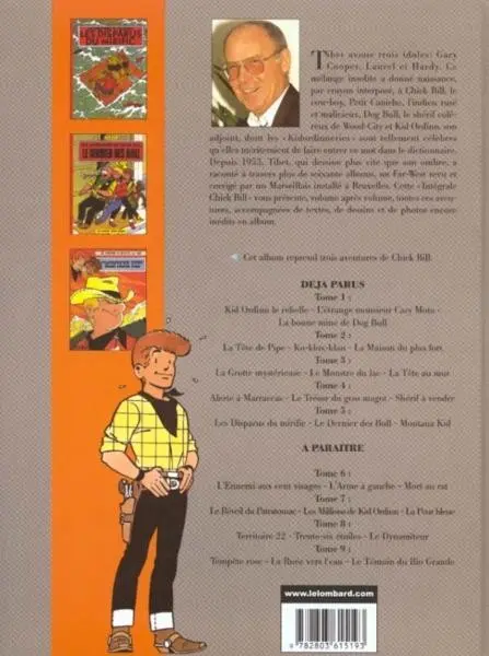 Verso de l'album Chick Bill L'Intégrale 5
