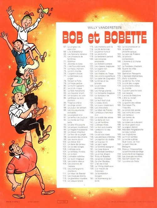 Verso de l'album Bob et Bobette Tome 72 Jeromba le grec