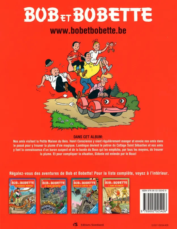 Verso de l'album Bob et Bobette Tome 194 La plume d'oie magique