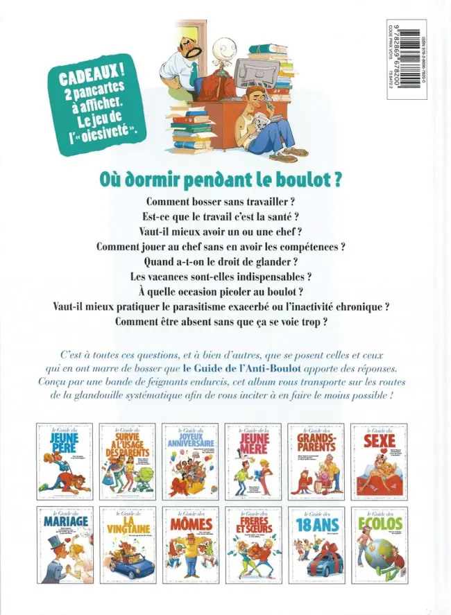 Verso de l'album Le Guide Tome 15 Le guide de l'anti-boulot