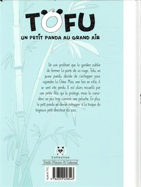 Verso de l'album Tofu Un petit panda au grand air