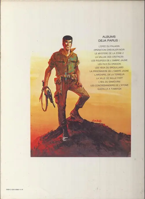 Verso de l'album Bob Morane Tome 17 L'œil du samouraï