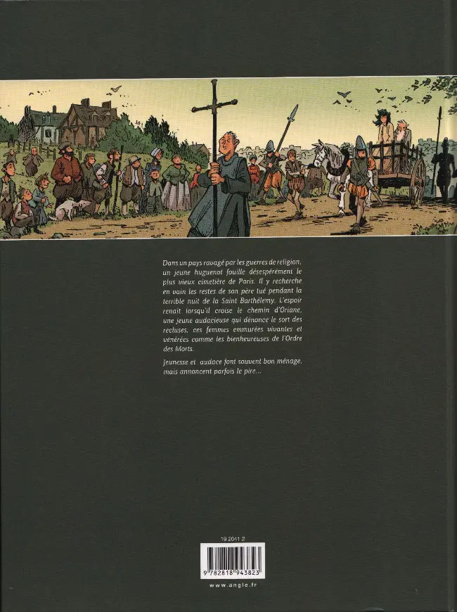 Verso de l'album Le Cimetière des Innocents Tome 1 Oriane et l'Ordre des morts
