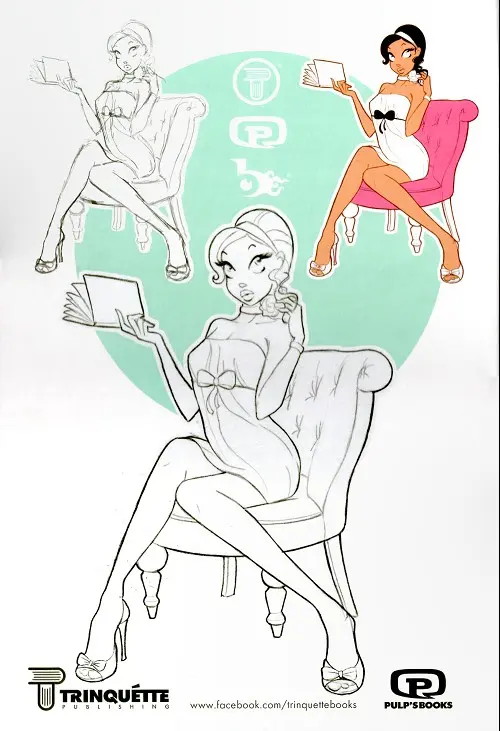 Verso de l'album Artbook Pin Ups & Co.