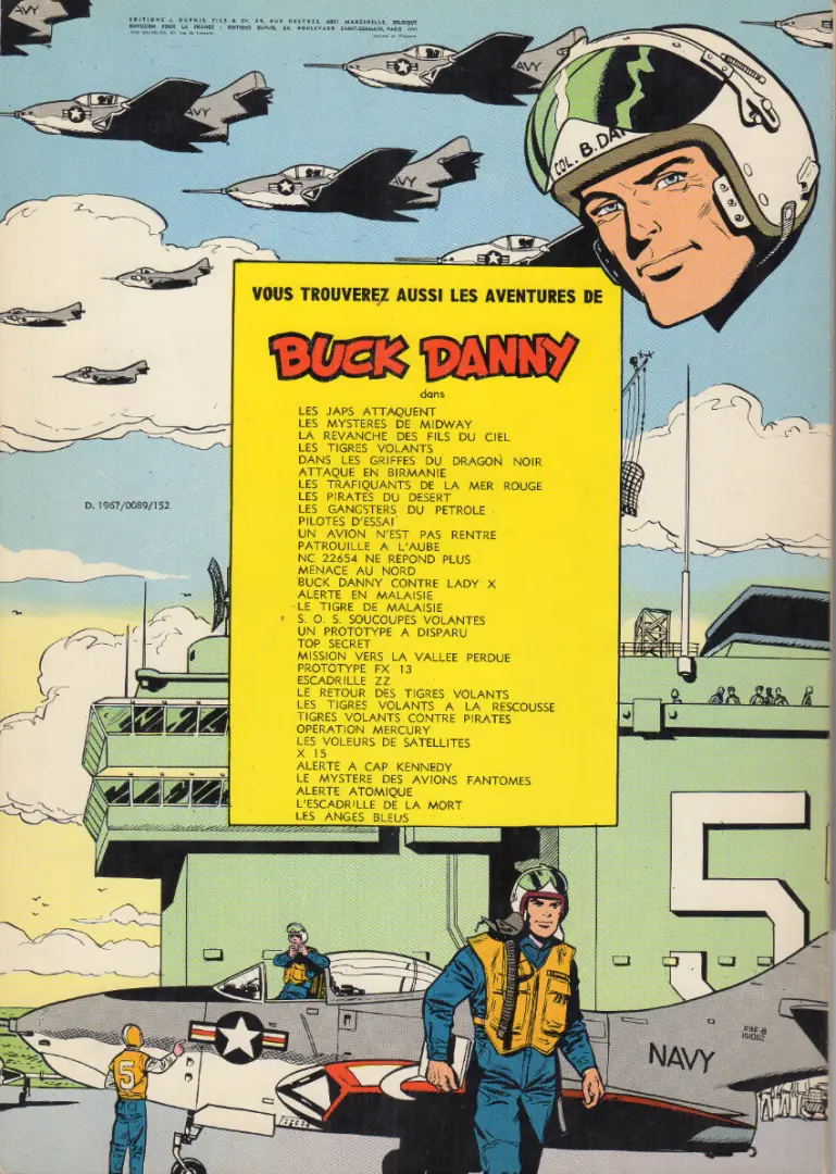 Verso de l'album Buck Danny Tome 30 Les voleurs de satellites