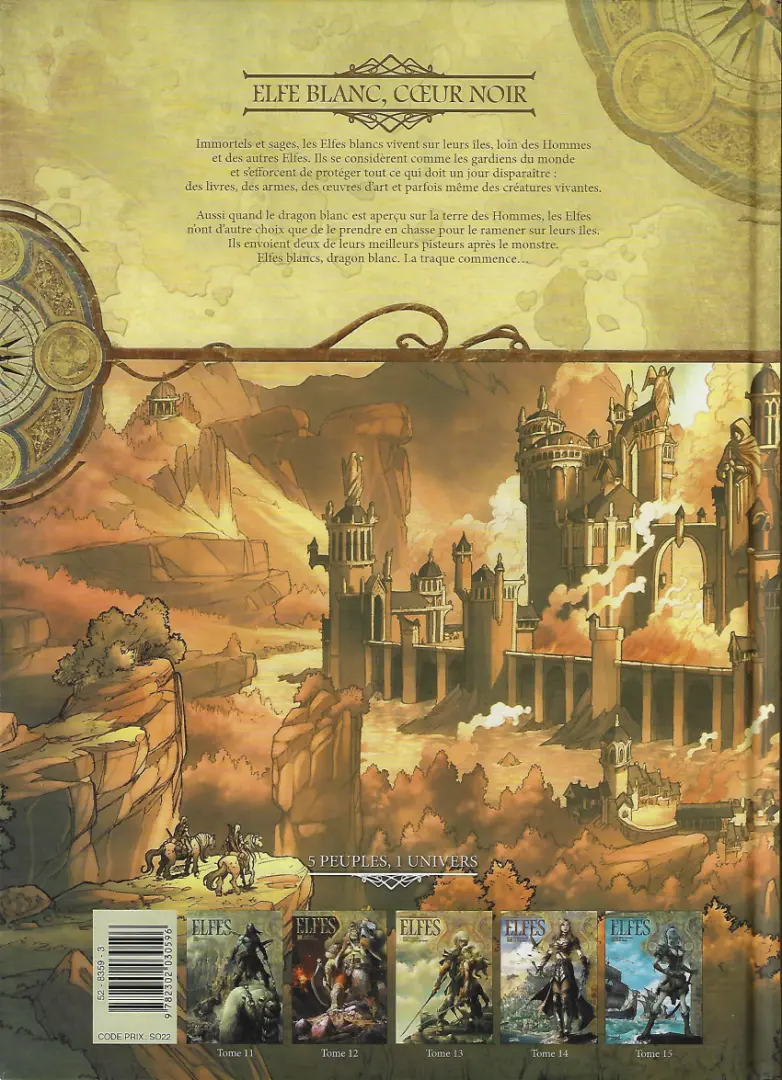 Verso de l'album Elfes Tome 3 Elfe blanc, coeur noir