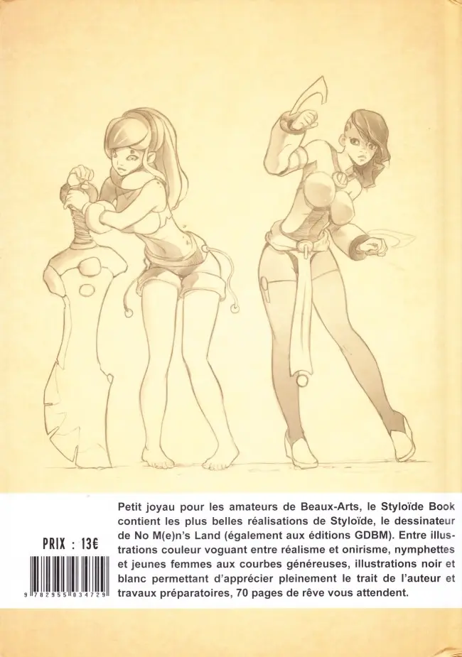Verso de l'album Styloïde book Tome 1