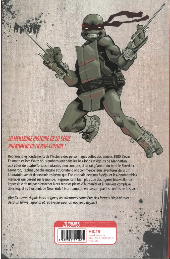 Verso de l'album Teenage Mutant Ninja Turtles - Les Tortues Ninja L'intégrale 1