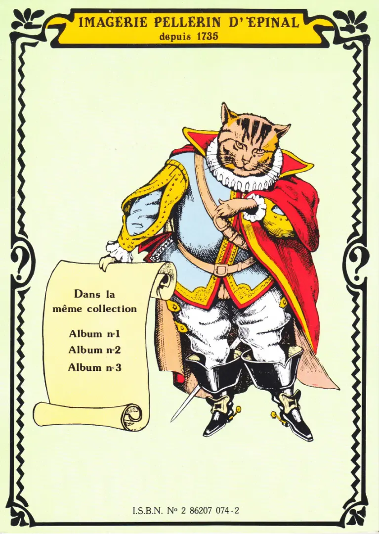 Verso de l'album Les Devinettes d'Epinal N° 3