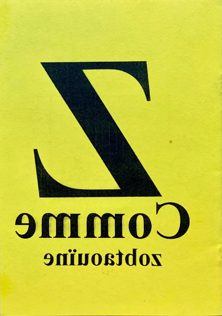 Verso de l'album Z comme Zobtaouïne
