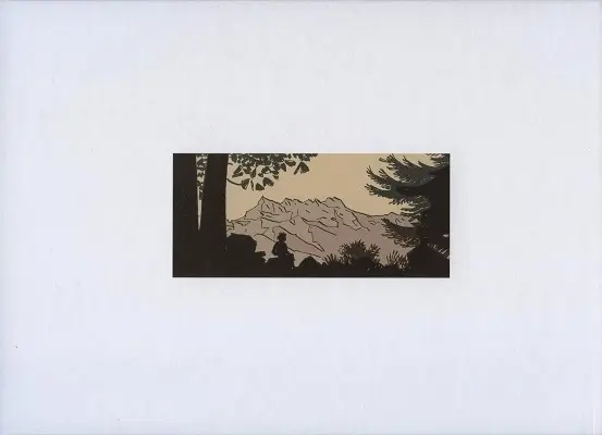 Verso de l'album Champéry été 1863
