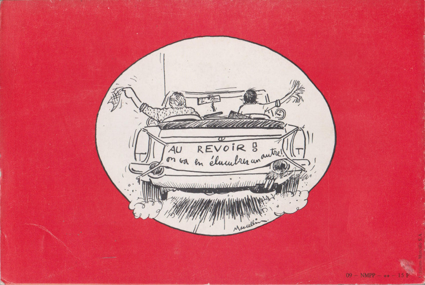 Verso de l'album Le dico-tomobile