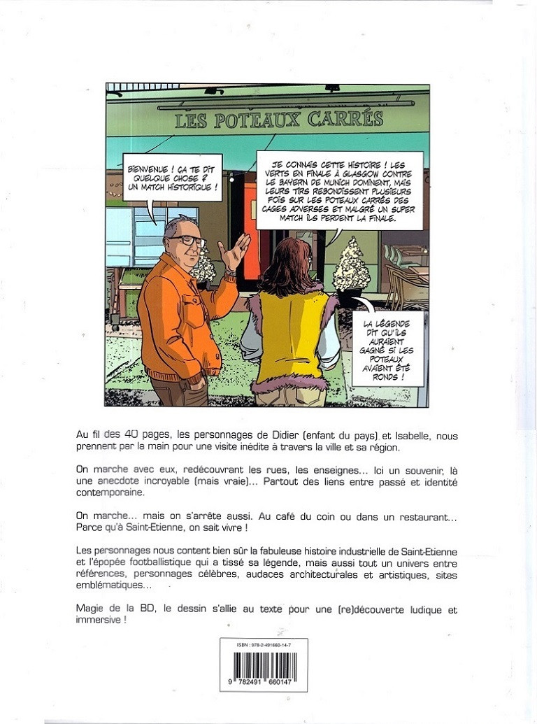 Verso de l'album Stéphanois un jour, Stéphanois toujours ! Saint-Étienne : de la mine au design