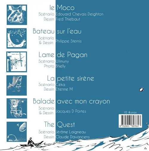 Verso de l'album Conteurs d'Eau