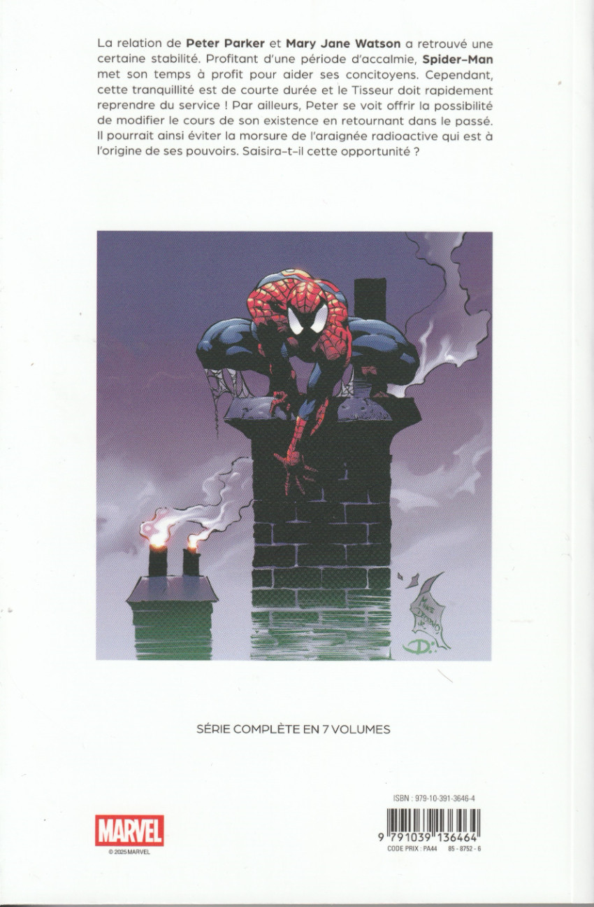 Verso de l'album Spider-Man Tome 3 Joyeux anniversaire