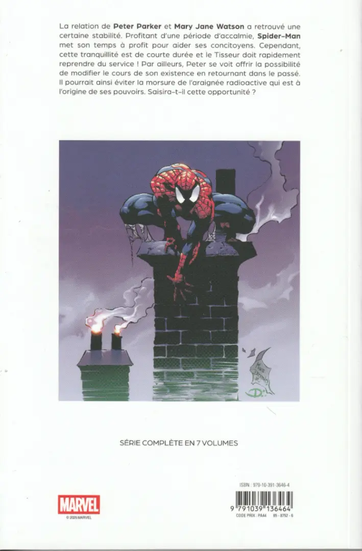 Verso de l'album Spider-Man Tome 3 Joyeux anniversaire