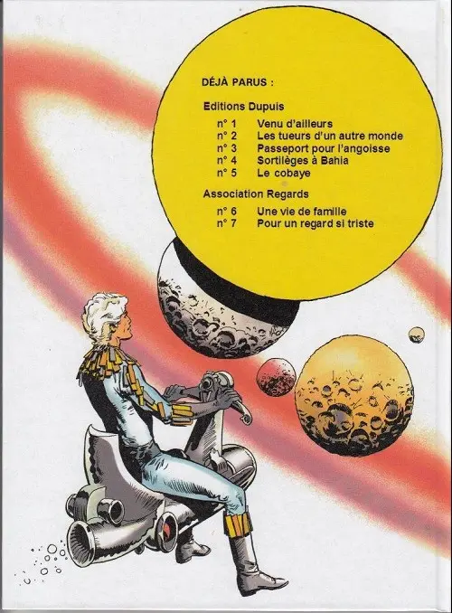 Verso de l'album Cristal Tome 8 Manipulations