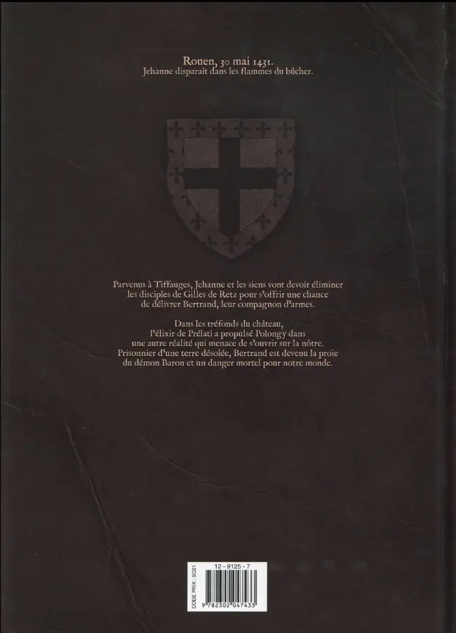 Verso de l'album Les Démons d'Armoises Tome 3 Gilles l'hérétique
