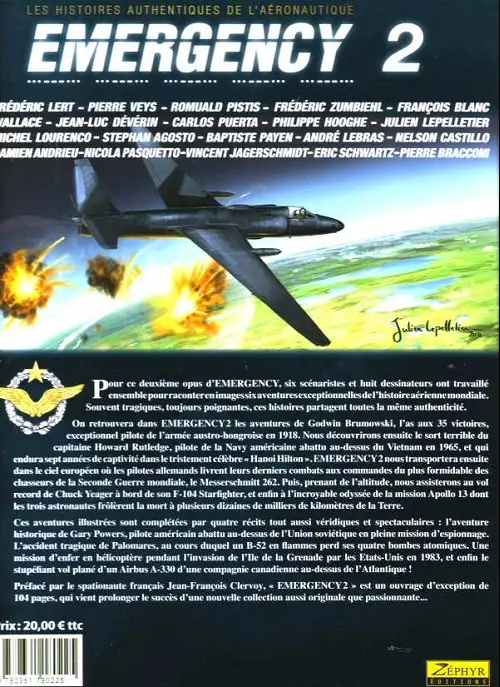 Verso de l'album Emergency N° 2