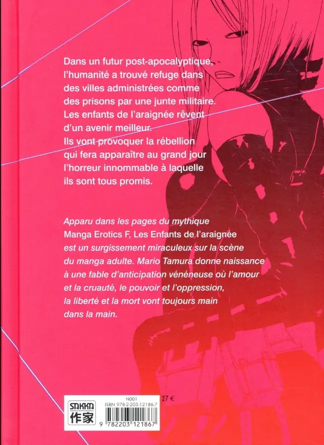 Verso de l'album Les Enfants de l'araignée
