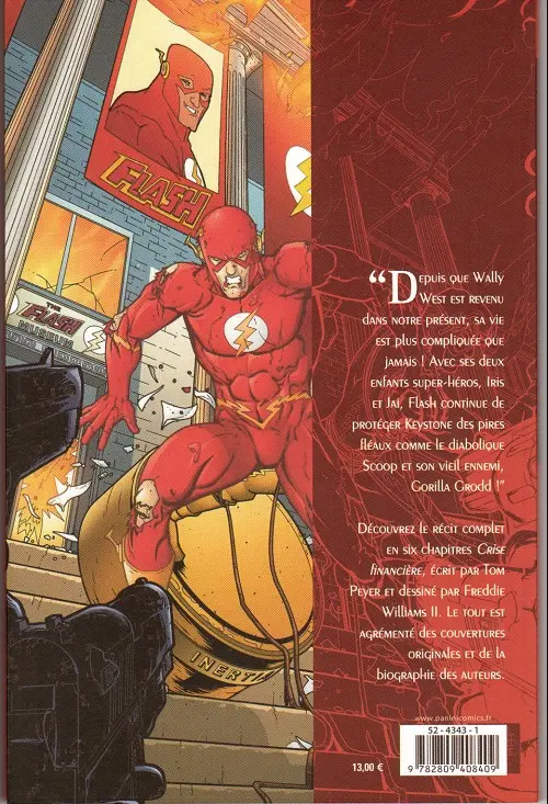 Verso de l'album Flash Tome 2 Crise financière