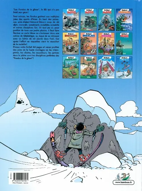 Verso de l'album Les Fondus Tome 9 Les fondus de la glisse 2