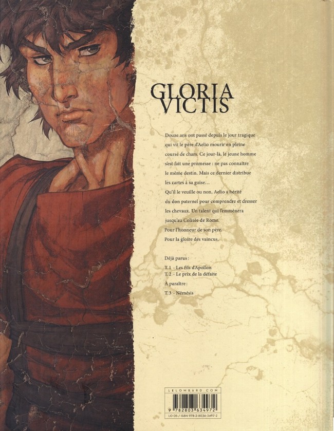 Verso de l'album Gloria Victis Tome 2 Le prix de la défaite