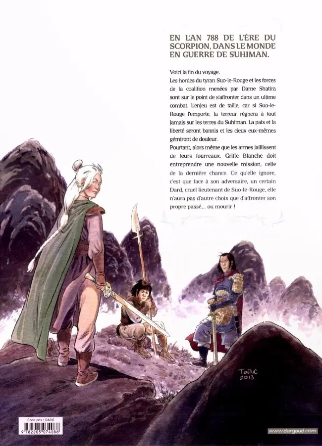 Verso de l'album Griffe Blanche Tome 3 La Voie du sabre