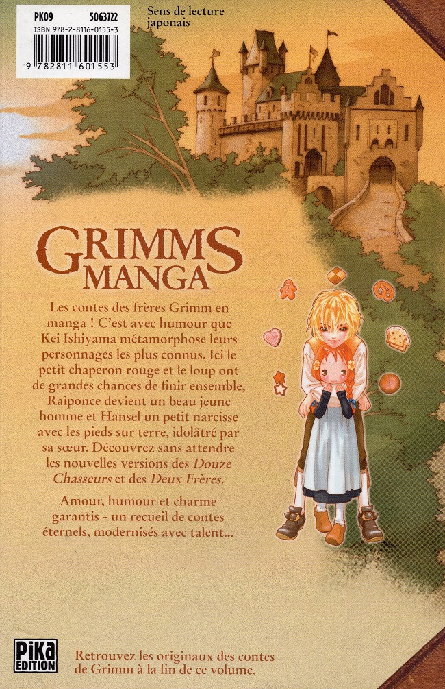 Verso de l'album Grimms manga 1