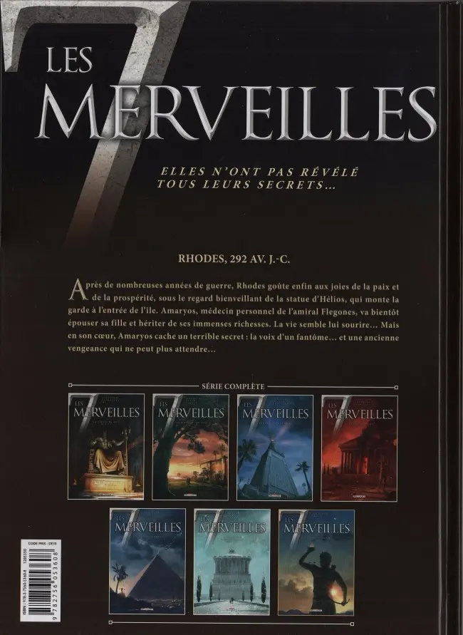Verso de l'album Les 7 merveilles Tome 7 Le colosse de Rhodes - 292 av. J.C.