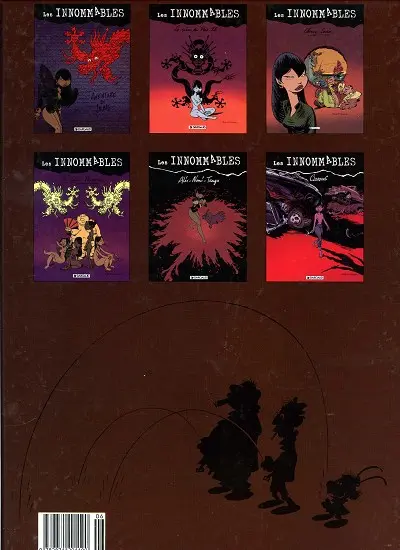 Verso de l'album Les Innommables Premières maquettes Tome 7 Cloaques