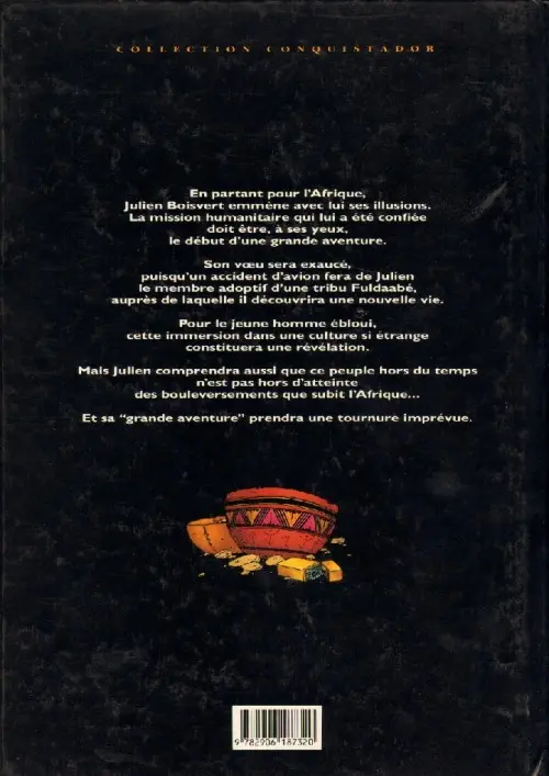 Verso de l'album Julien Boisvert Tome 1 Neêkibo