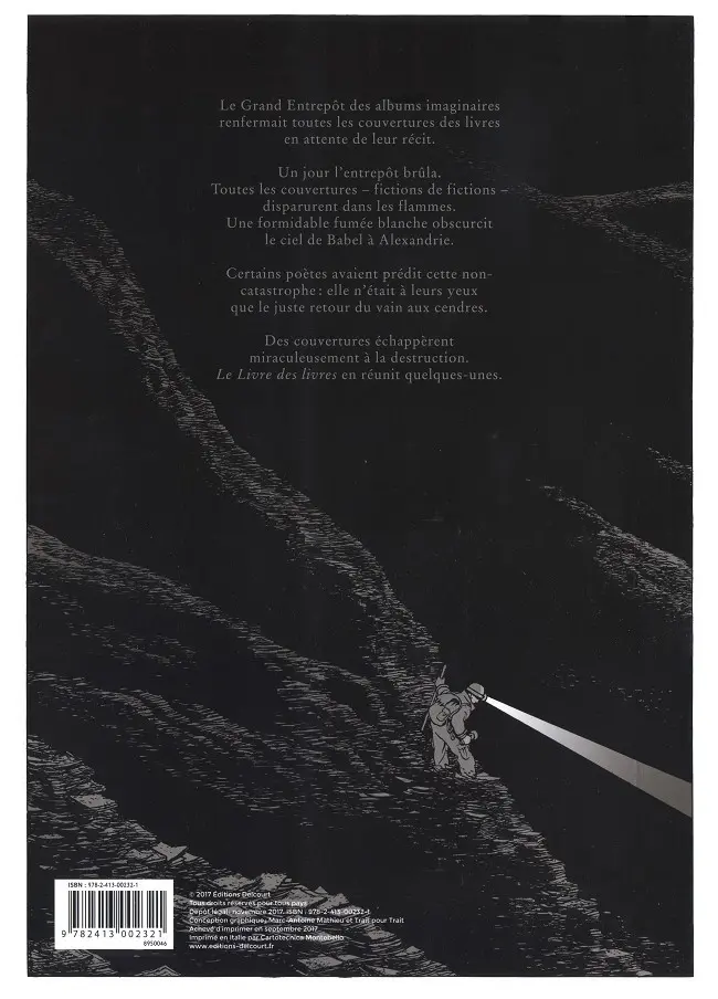 Verso de l'album Le Livre des livres