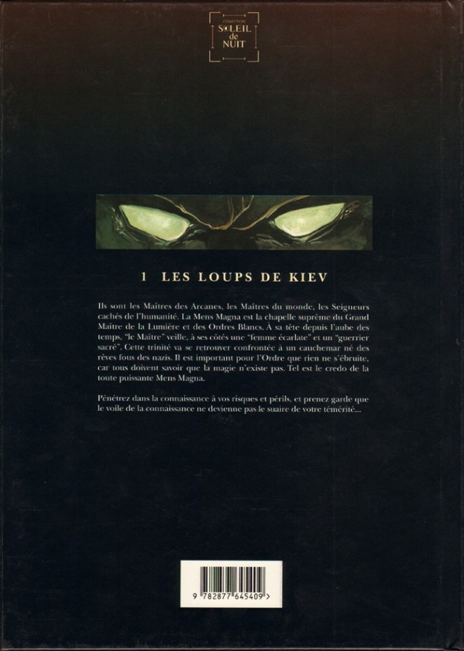 Verso de l'album Mens Magna Tome 1 Les loups de Kiev