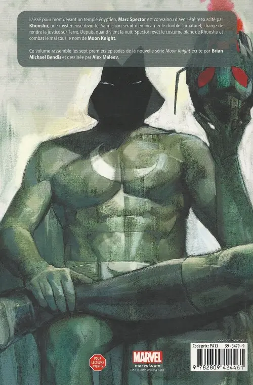 Verso de l'album Moon Knight Tome 1 Vengeur