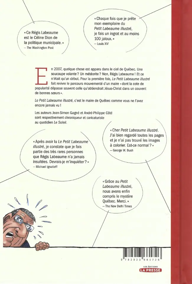 Verso de l'album Le Petit Labeaume illustré