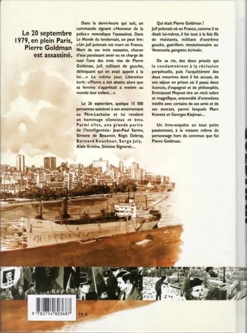 Verso de l'album Pierre Goldman La vie d'un autre