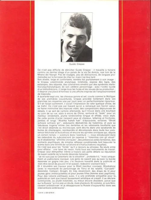 Verso de l'album Le Point de non retour