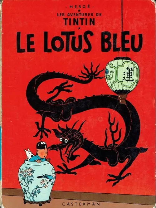 Couverture de l'album Tintin Tome 5 Le lotus bleu