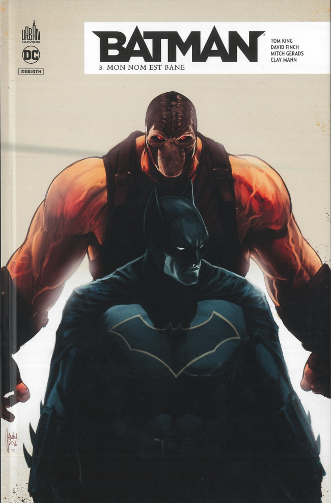 Couverture de l'album Batman Rebirth Tome 3 Mon nom est Bane