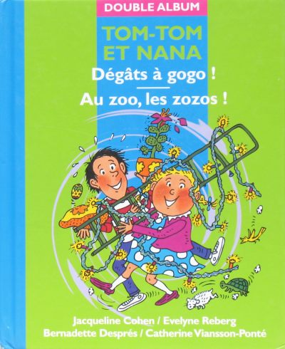Couverture de l'album Tom-Tom et Nana Double Album Tome 12 Dégâts à gogo ! / Au zoo, les zozos !