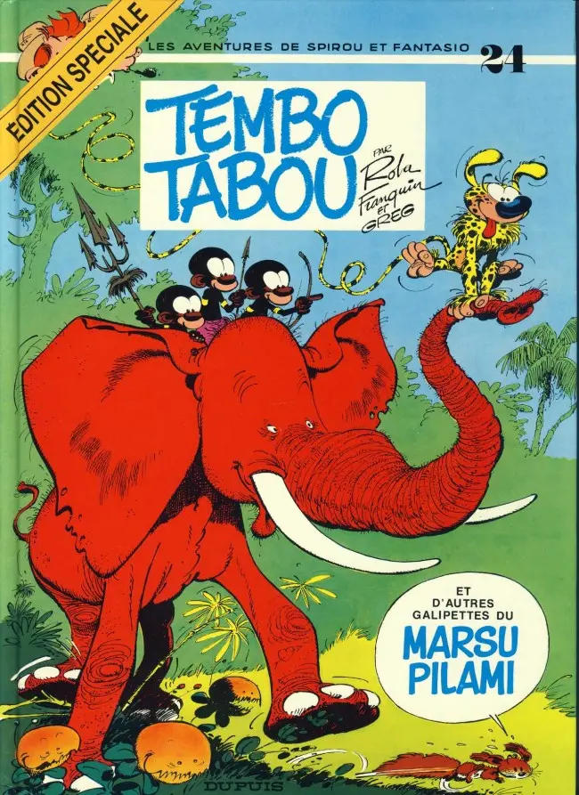 Couverture de l'album Spirou et Fantasio Tome 24 Tembo Tabou
